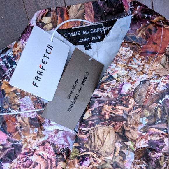 COMME DES GARÇONS HOMME DEUX Floral Jacron Coat - Picture 6 of 10